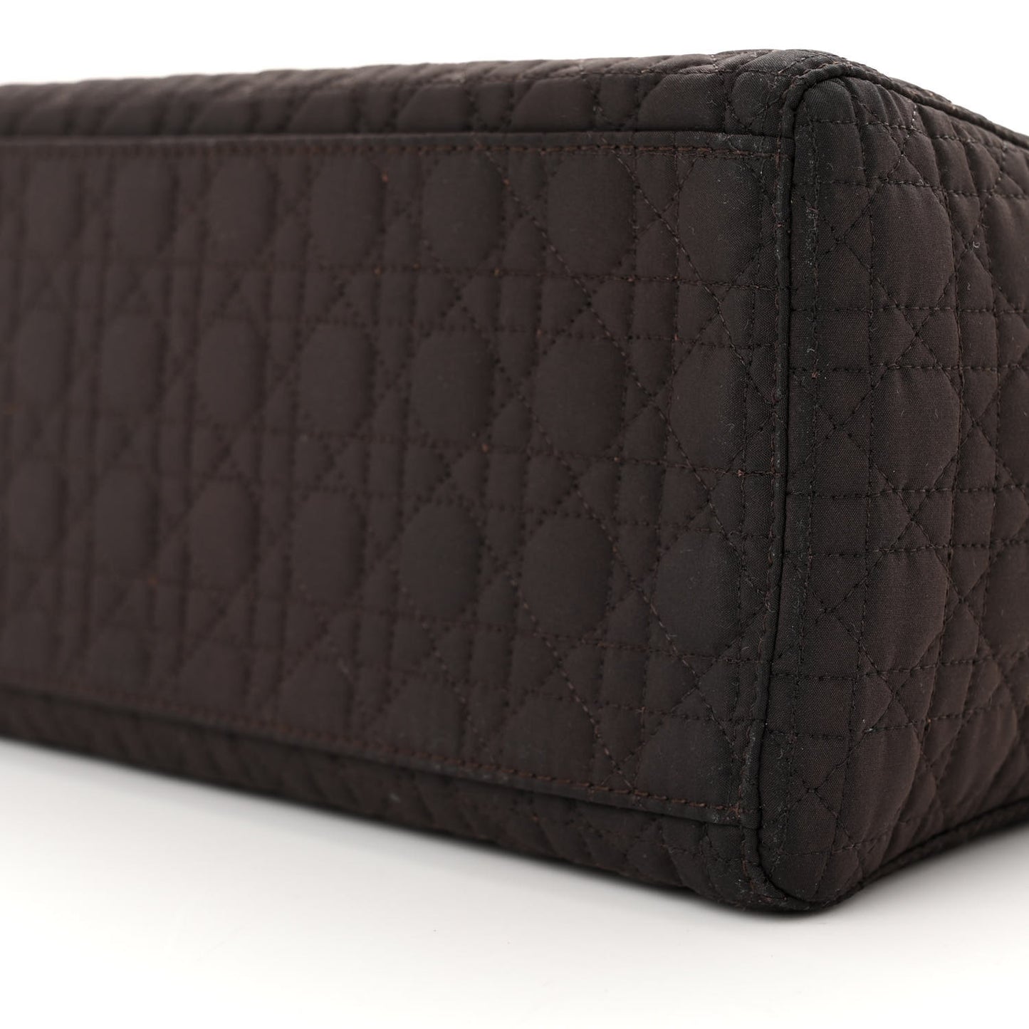Nylon Cannage Large Lady Dior Brown