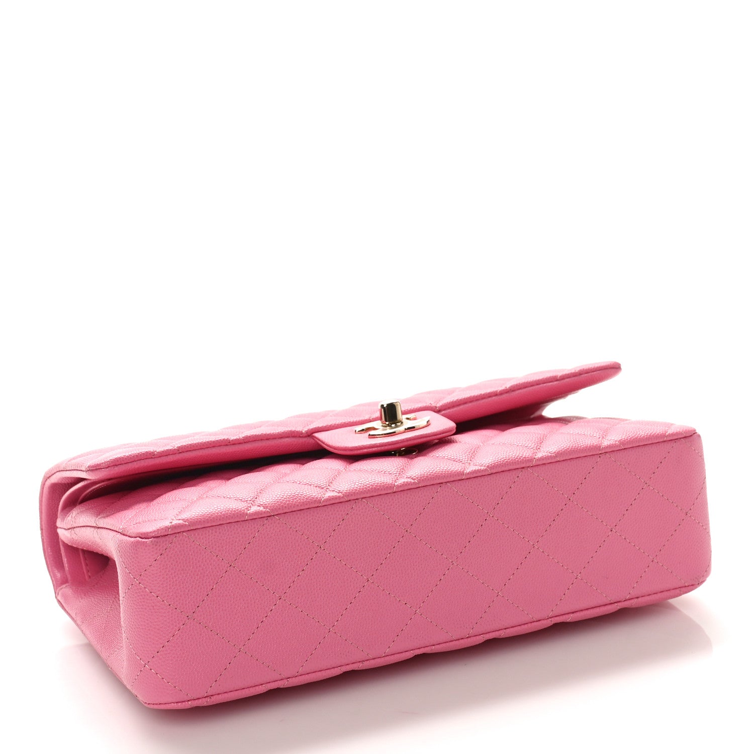 Chanel Caviar Quilted Medium Double Flap Pink 4 of 9