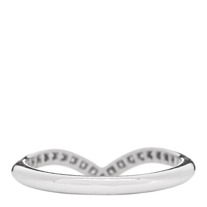 Tiffany Platinum Diamond Soleste V Band Ring 54 6.75 3 of 5