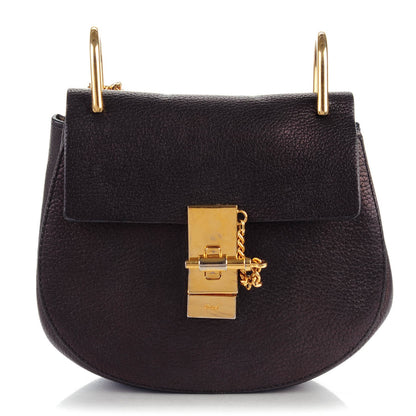 Chloe Grained Lambskin Mini Drew Shoulder Bag Black 1 of 9