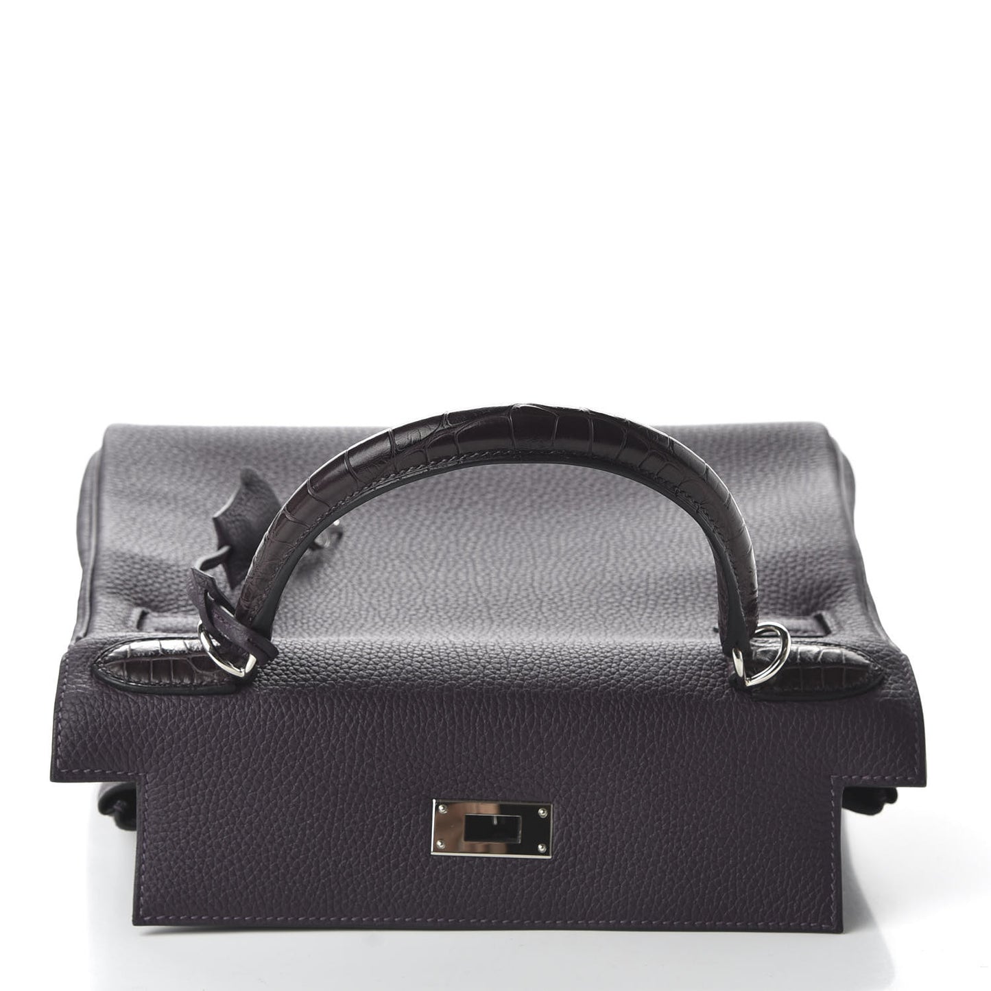 Togo Matte Alligator Kelly Retourne Touch 28 Raisin Prunoir