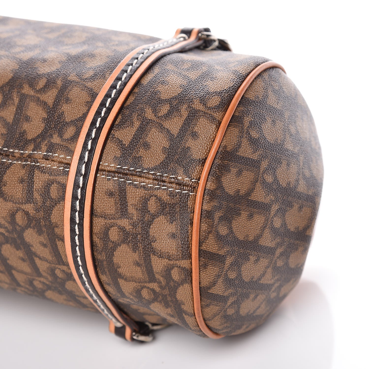 Christian Dior Monogram Romantique Trotter Flap Bag Brown 11 of 12