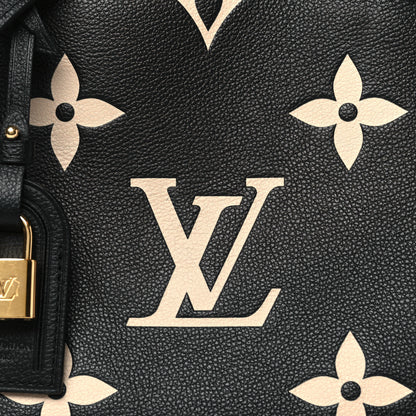 Louis Vuitton Empreinte Monogram Giant Petit Palais Black Beige 7 of 9