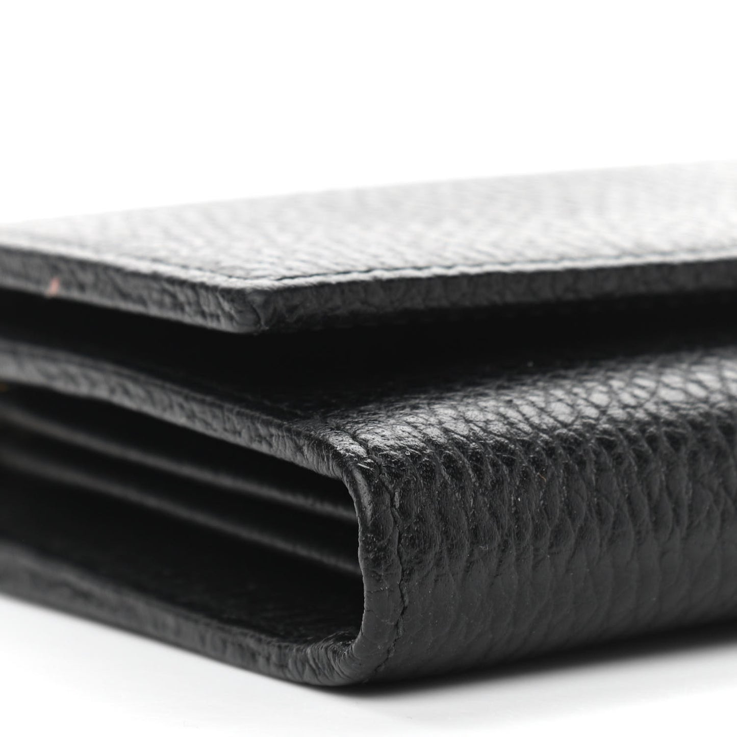 Calfskin Petite GG Marmont Wallet Chain Bag Black