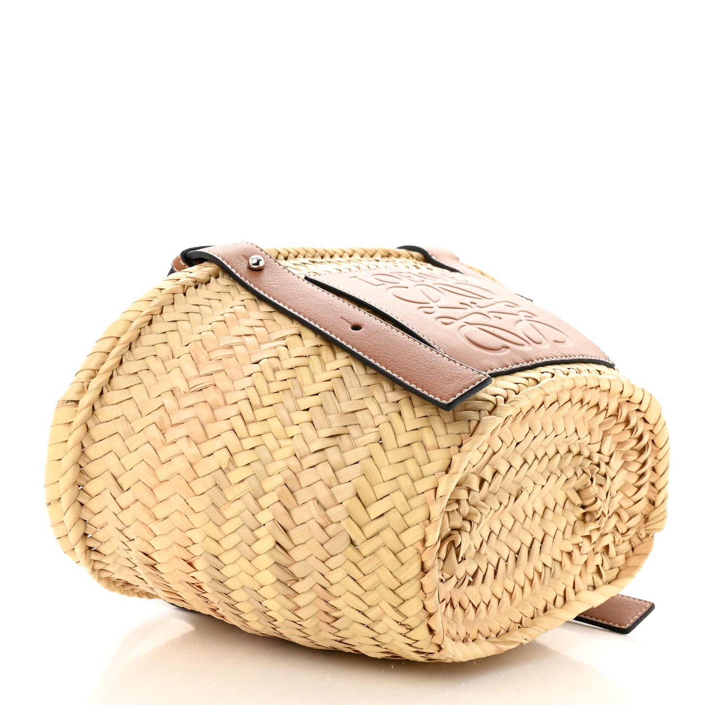 Raffia Small Basket Tote Bag Natural Tan