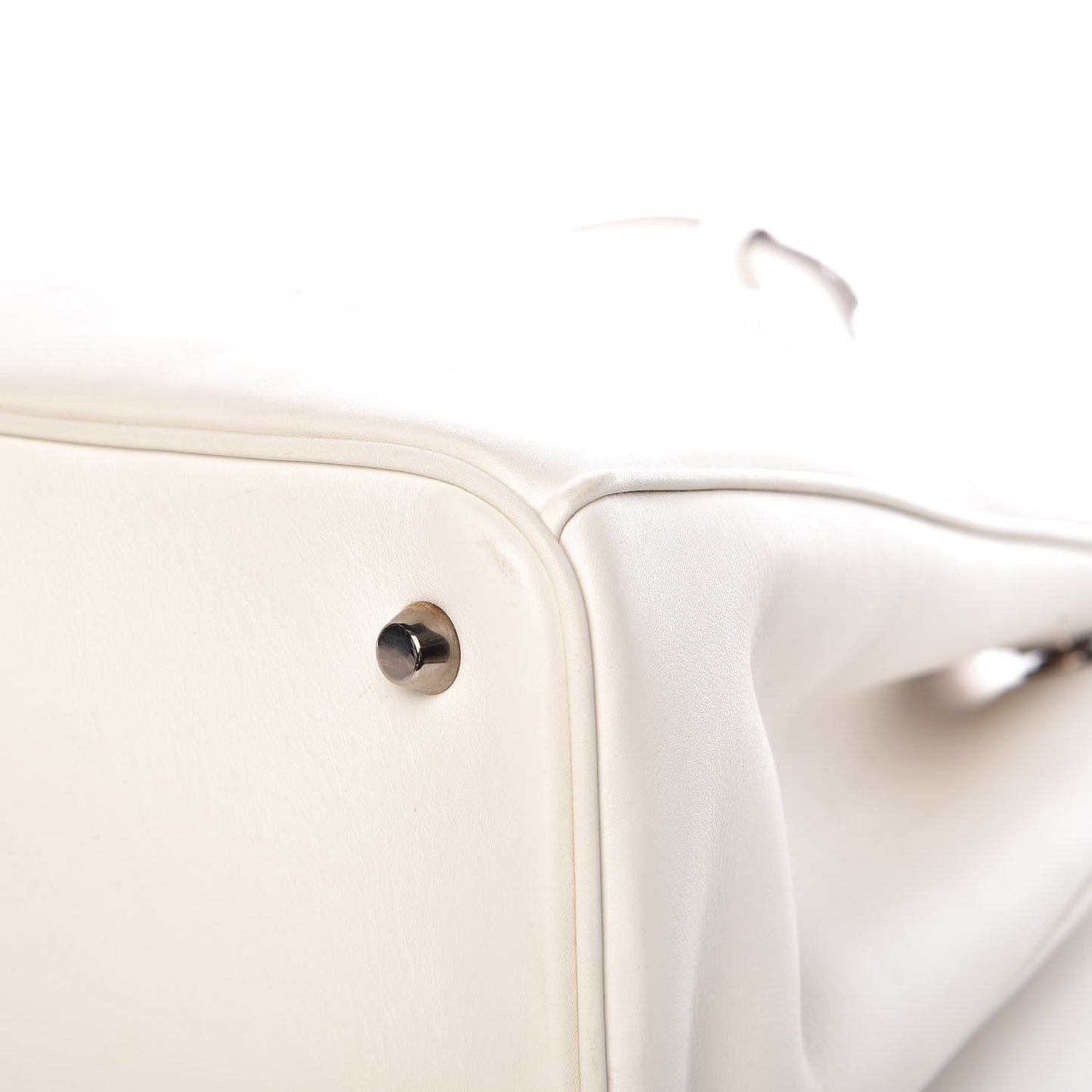 Smooth Calfskin Large Diorissimo Tote White