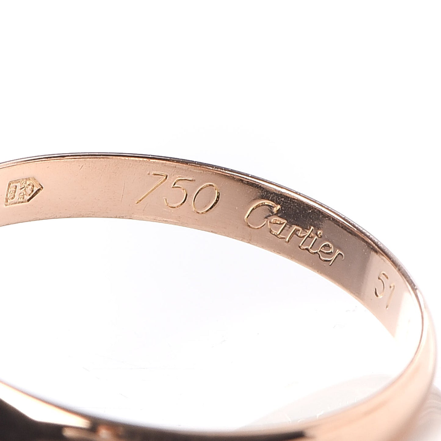18K Pink Yellow White Gold Small Trinity Ring 51 5.75