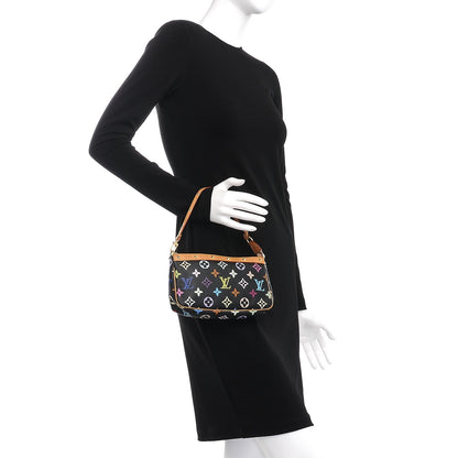Louis Vuitton Monogram Multicolor Pochette Accessories Black 2 of 8