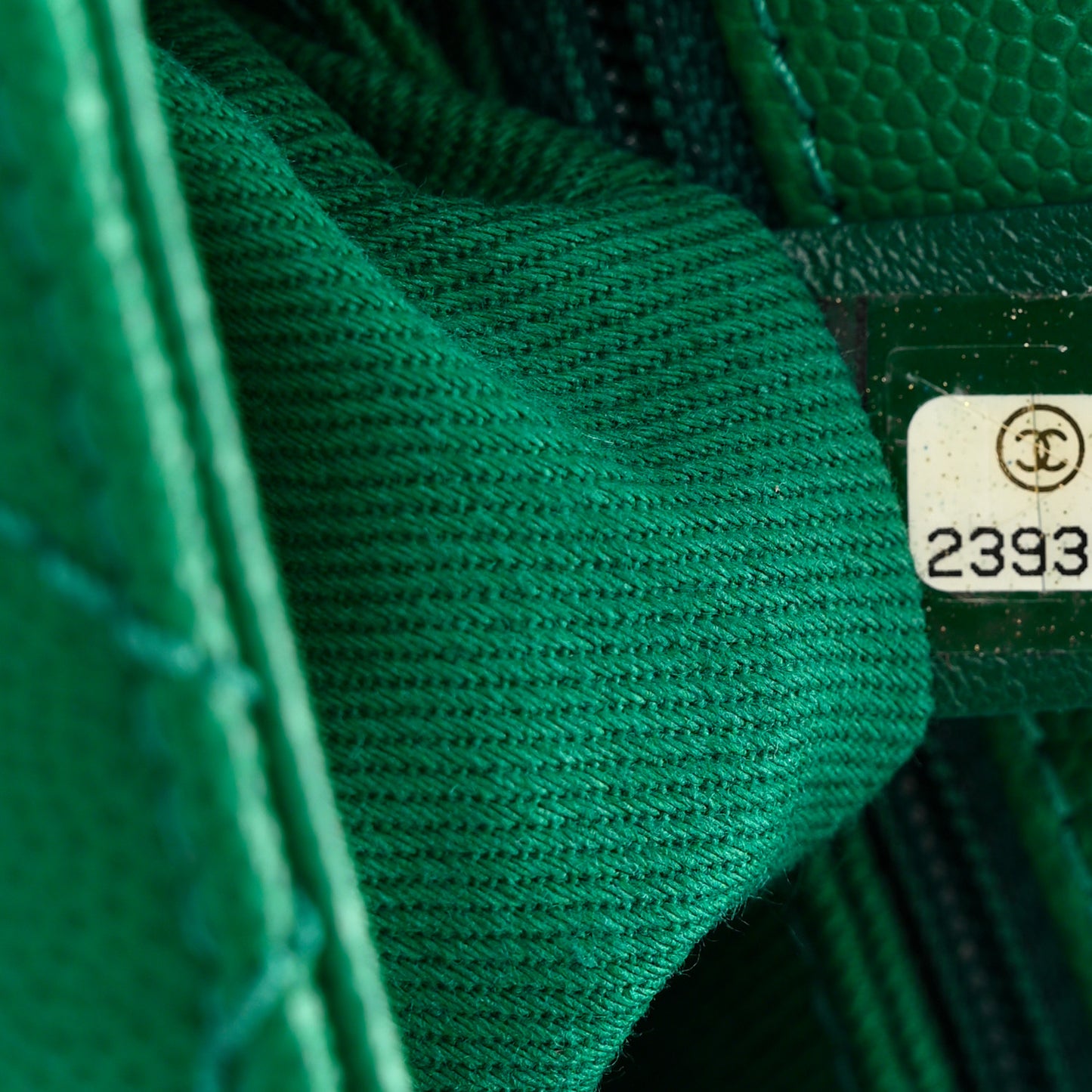 Caviar Quilted Mini Coco Handle Flap Green