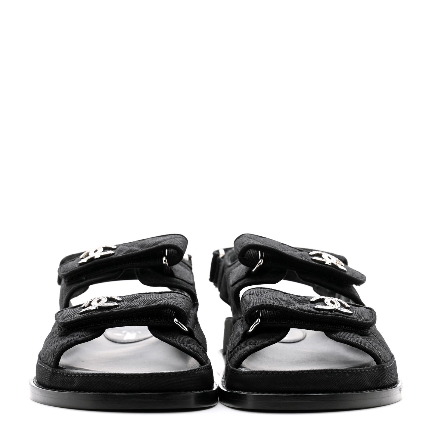 Mixed Fibers Velcro Dad Sandals 38 Black 38 Black