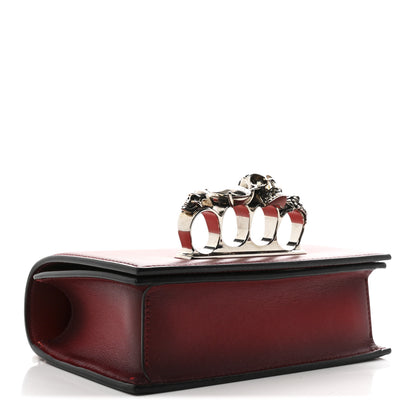 Alexander McQueen Ombre Calfskin Knuckle Jeweled Satchel Red Multicolor 5 of 13