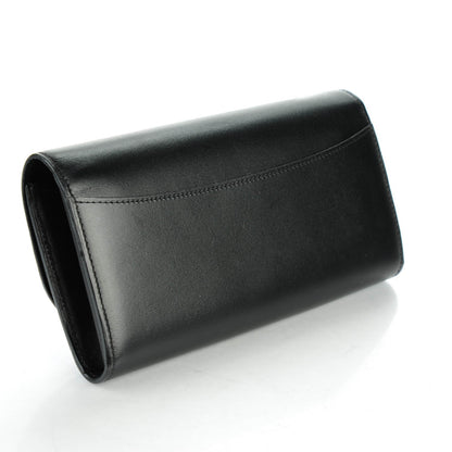 Louis Vuitton Box Calfskin Vivienne LV Long Wallet Black 3 of 8
