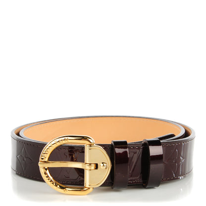Louis Vuitton Vernis Ceinture 30mm Belt 80 32 Amarante 1 of 7