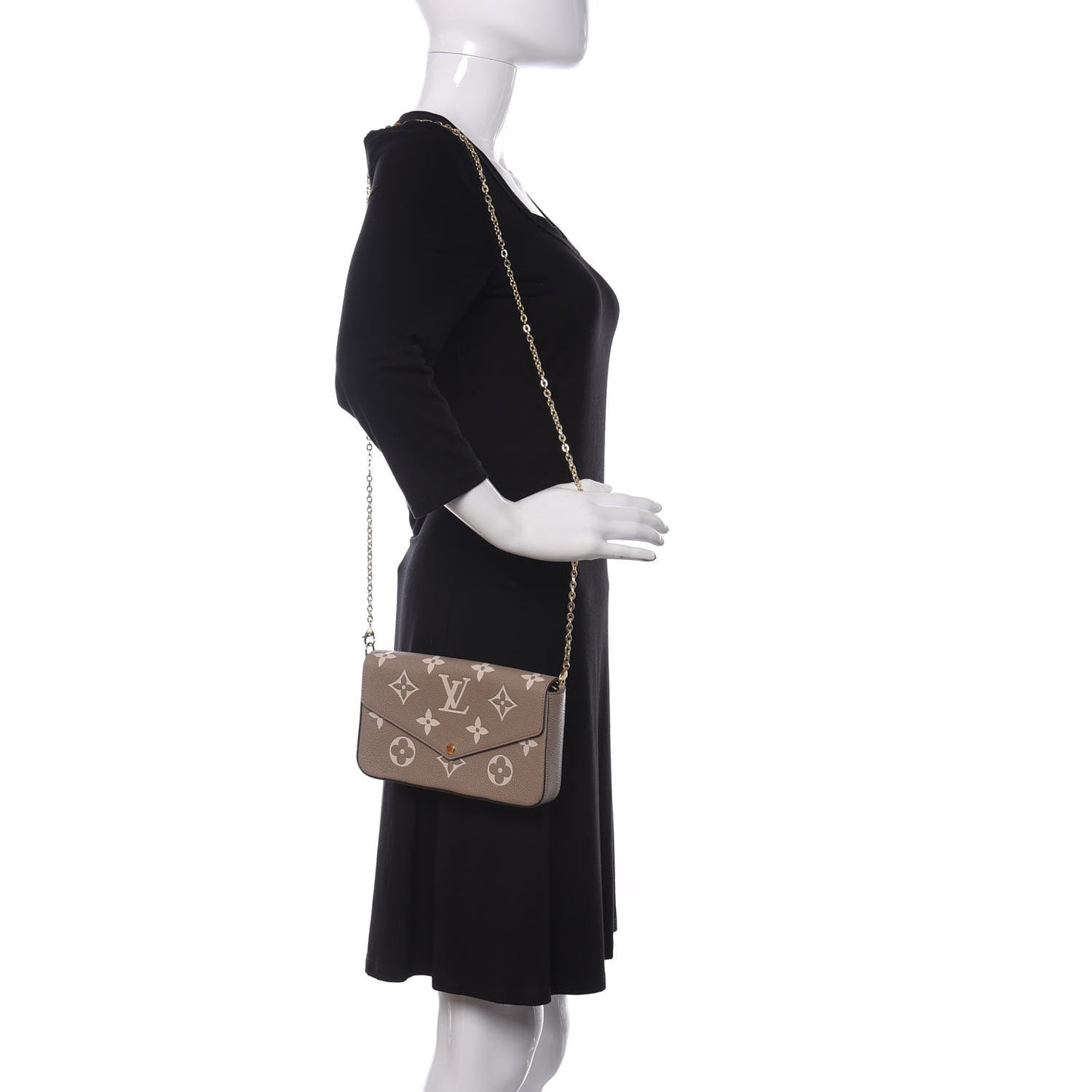 Empreinte Monogram Giant Felicie Pochette Tourterelle Creme