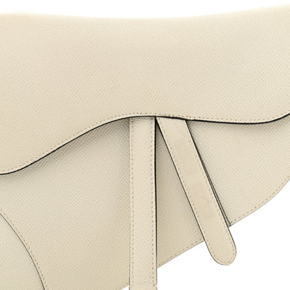 Christian Dior Grained Calfskin Saddle Bag White 8 of 13