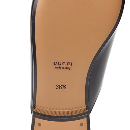 Gucci Calfskin Womens Princetown Slippers 36.5 Black 6 of 11