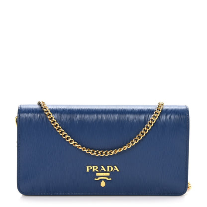 Prada Vitello Move Mini Crossbody Bag Bleuette 1 of 11
