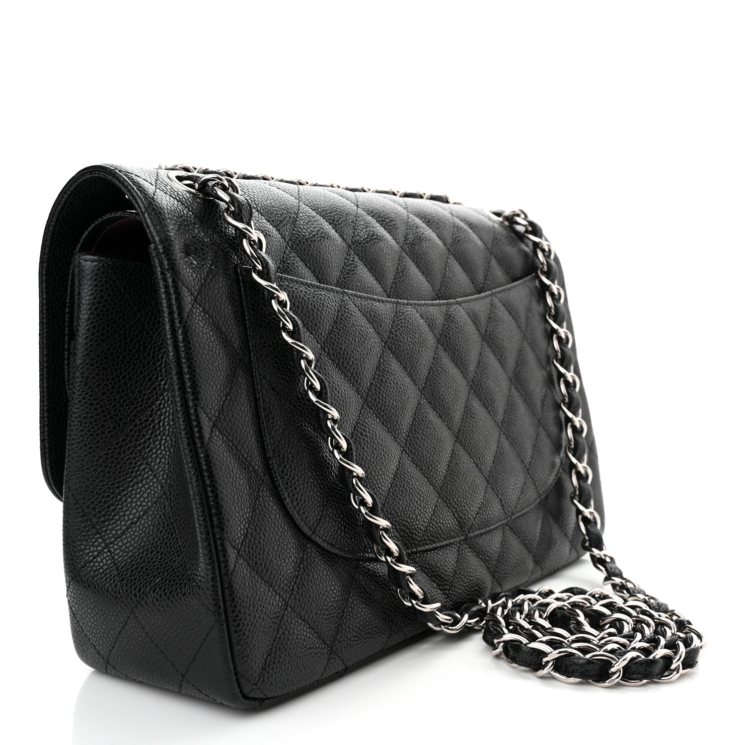 Chanel Caviar Quilted Jumbo Double Flap Black 3 of 10