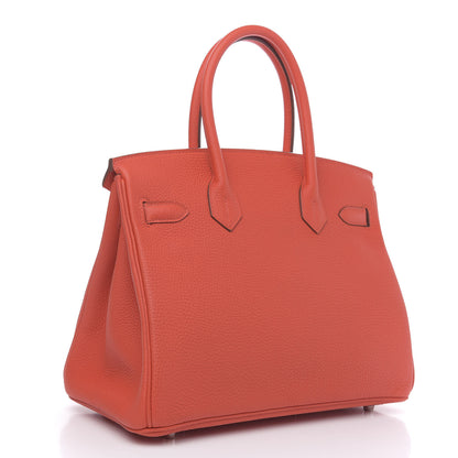 Hermes Togo Birkin 30 Capucine 3 of 10