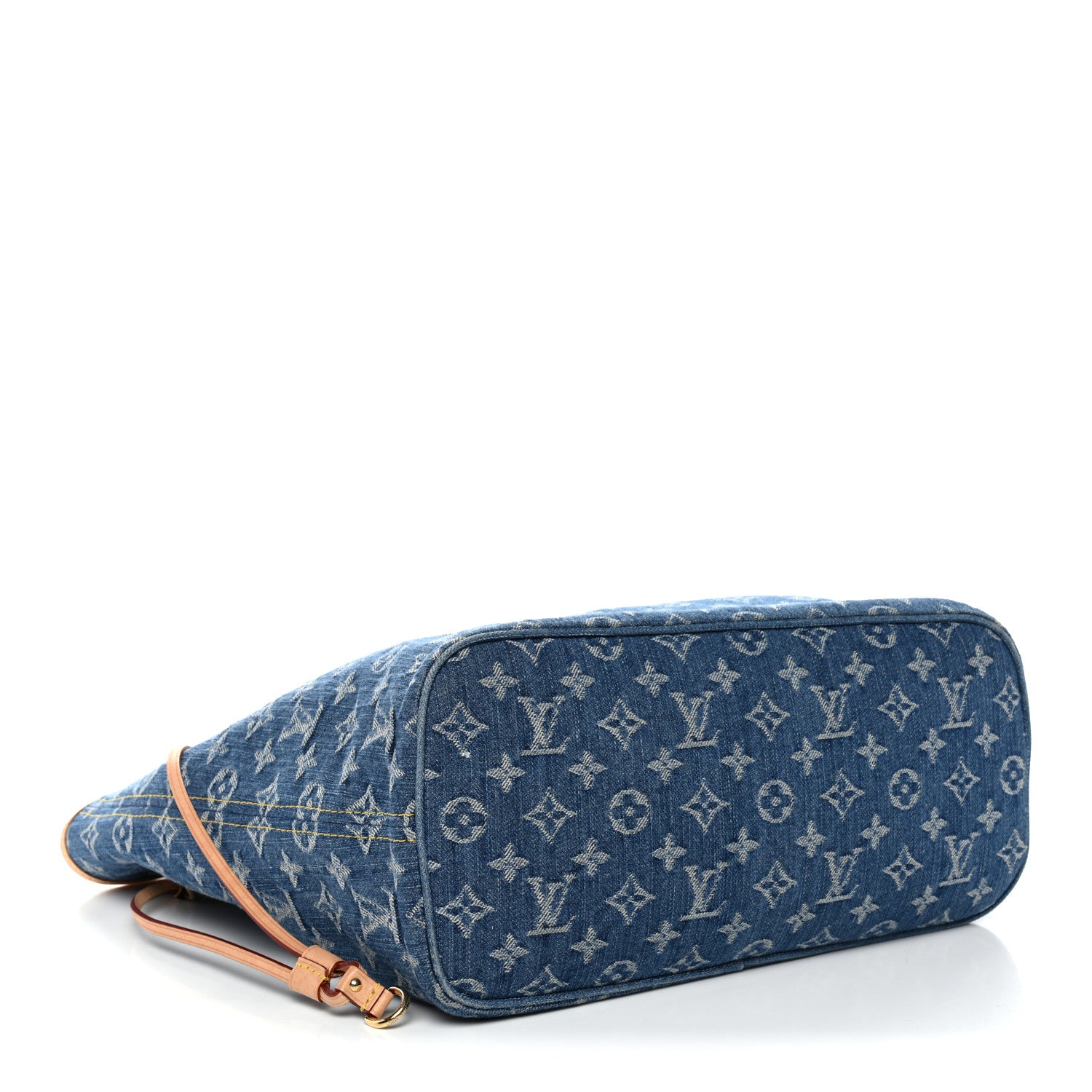 Louis Vuitton Monogram Denim Neo Neverfull MM Blue 5 of 13
