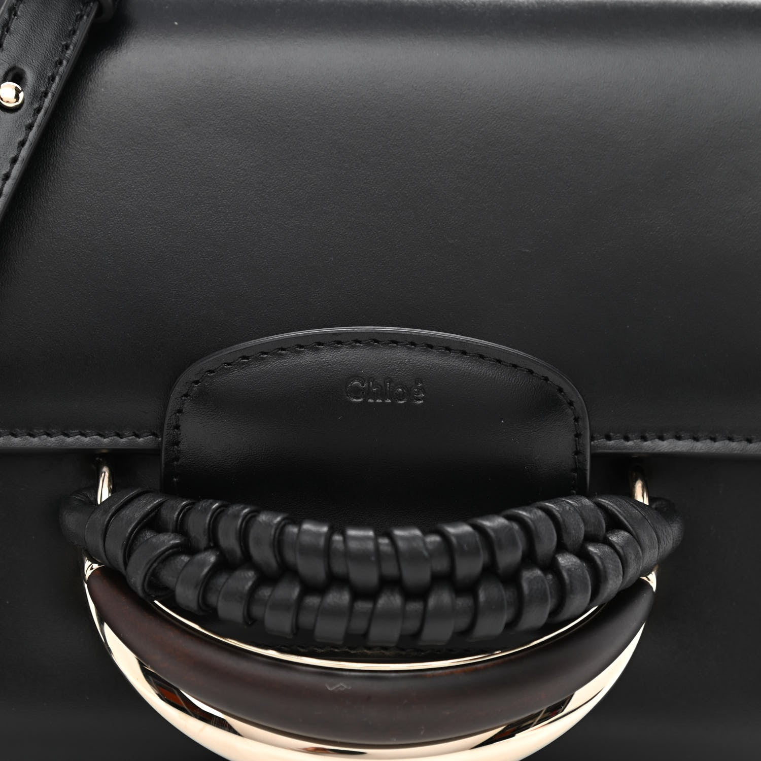 Chloe Calfskin Kattie Shoulder Bag Black 8 of 10