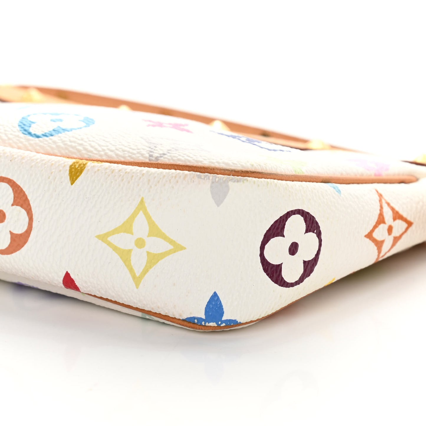 Monogram Multicolor Pochette Accessories White