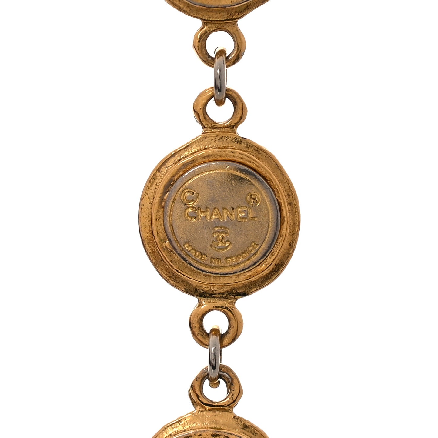 CC Medallions Necklace Gold