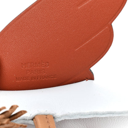 Hermes Milo Lambskin Grigri Rodeo Pegase Horse Bag Charm MM Bleu Brume 3 of 5