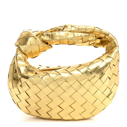 Bottega Veneta Metallic Nappa Intrecciato Mini Jodie Gold 1 of 10