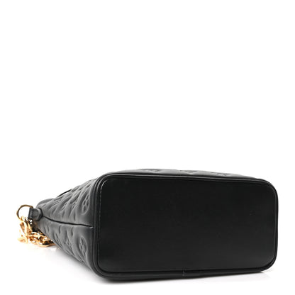 Louis Vuitton Lambskin Embossed Monogram Coussin Bucket Black Black 4 of 9