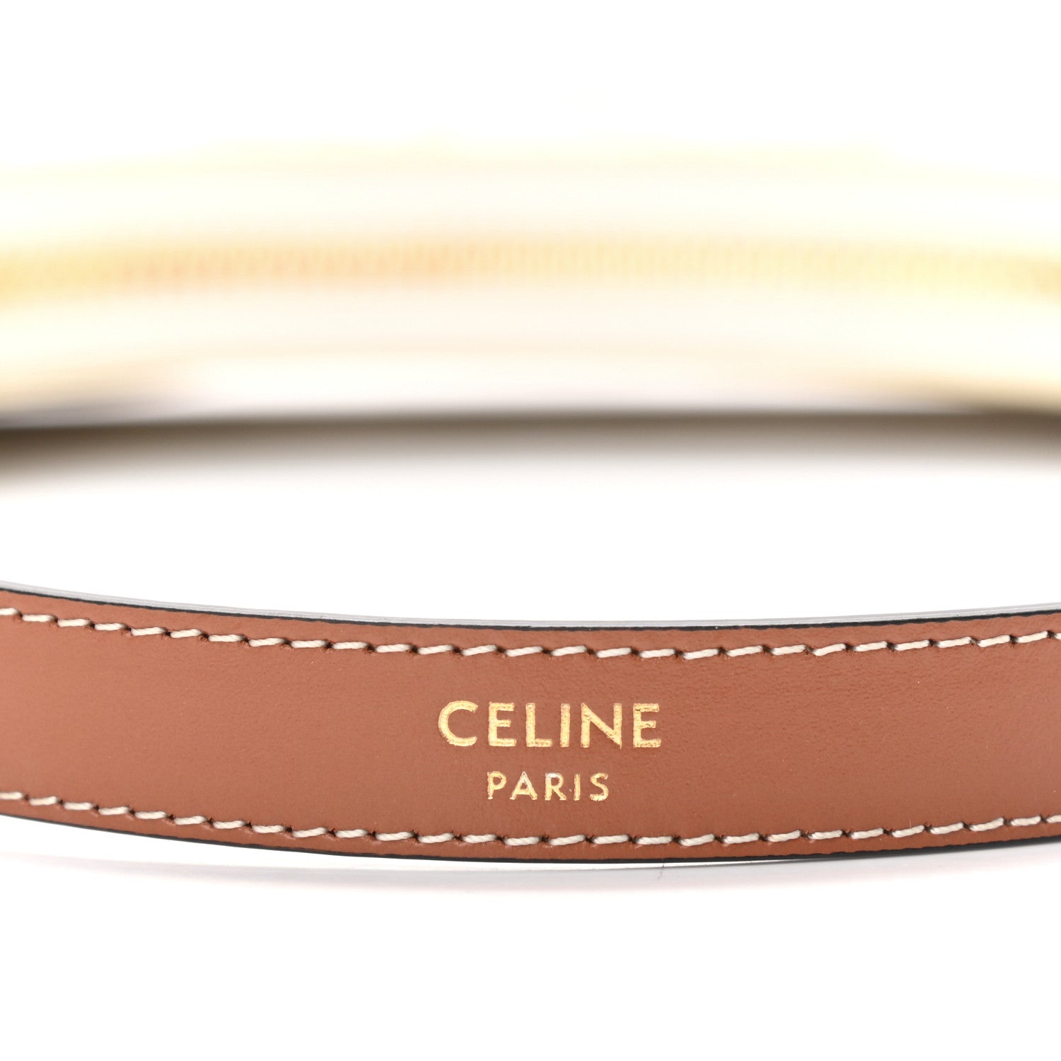 Celine Canvas Calfskin Mini Ava Triomphe Shoulder Bag White 6 of 13