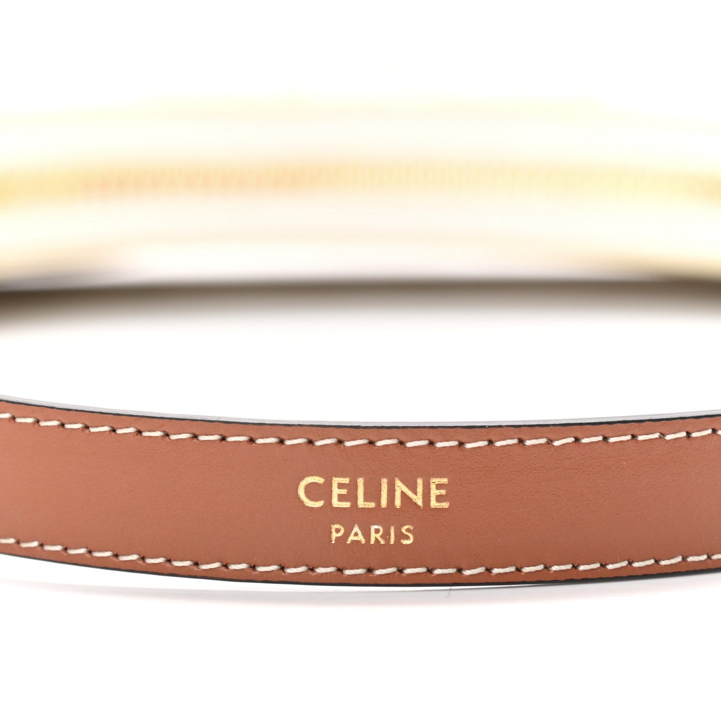 Canvas Calfskin Mini Ava Triomphe Shoulder Bag White