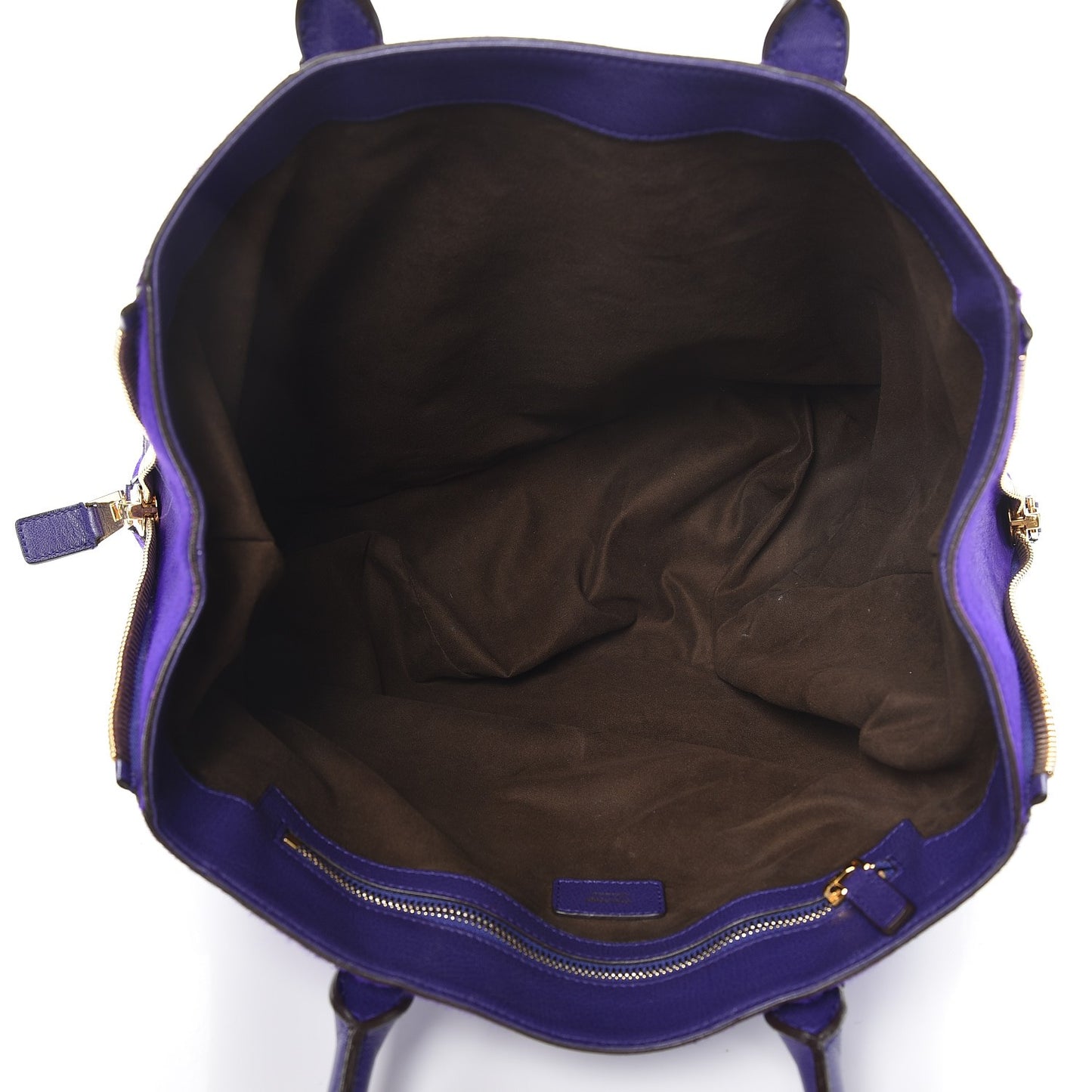 Calf Hair Medium Jennifer Trapeze Tote Purple