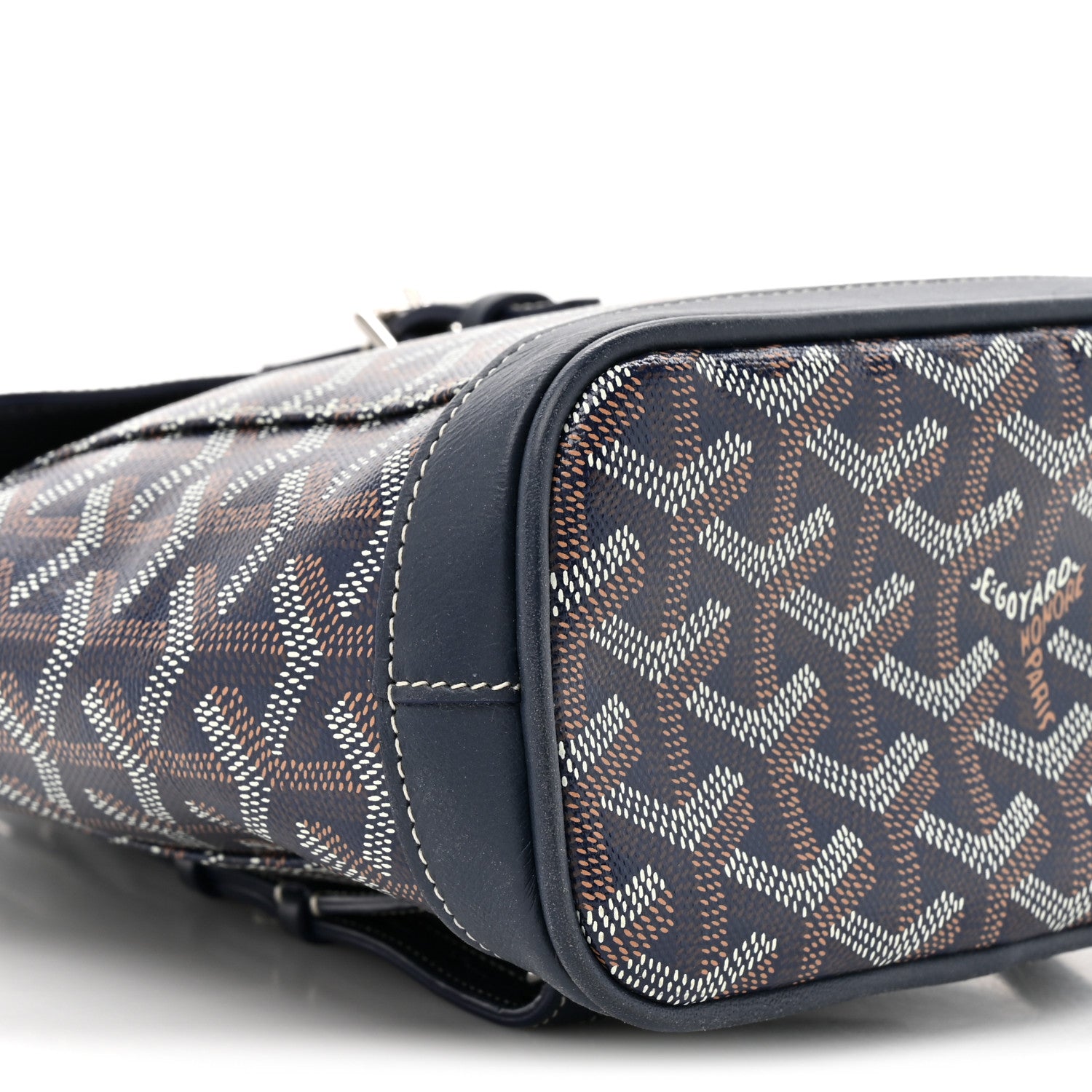 Goyard Goyardine Calfskin Mini Alpin Backpack Navy 9 of 10