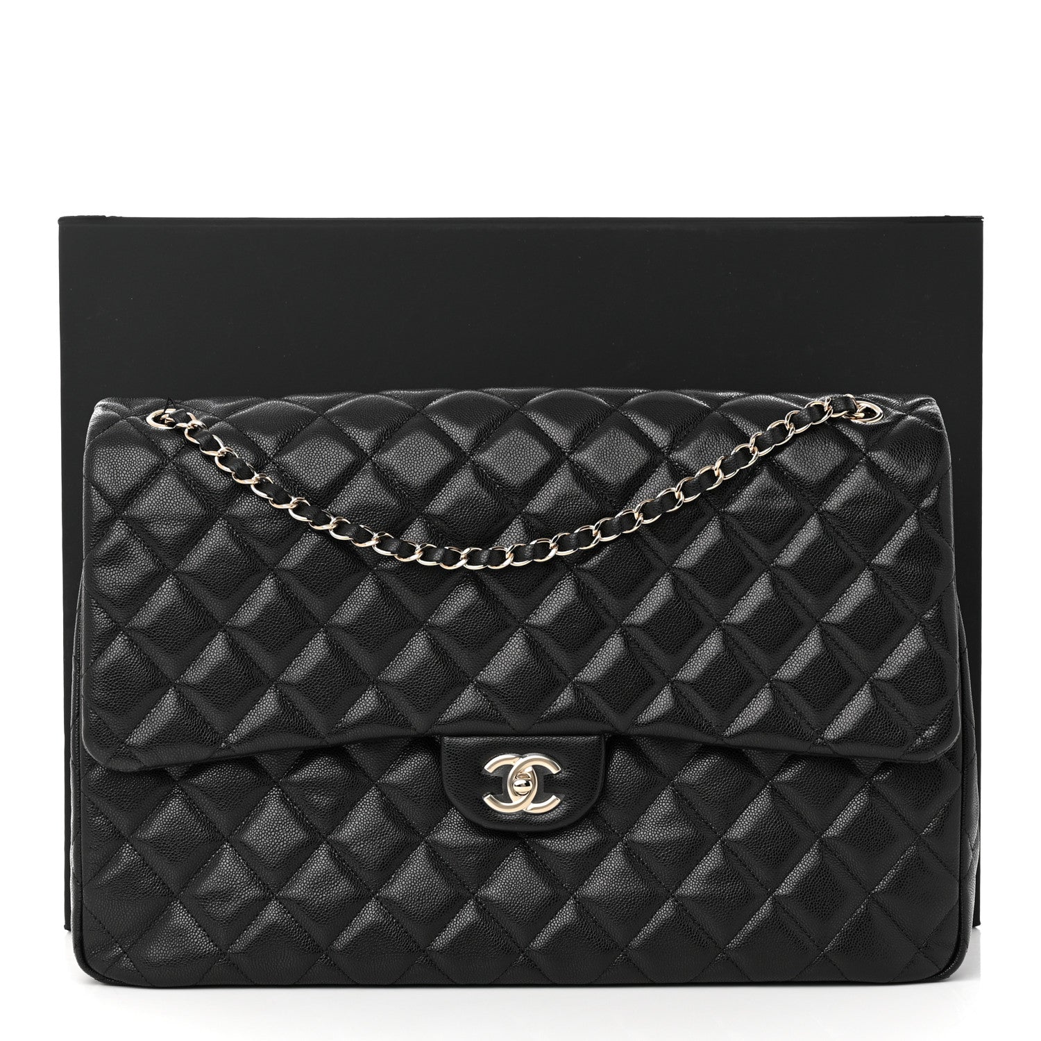 Chanel Caviar Quilted XXL Travel Flap Bag Black 11 of 11
