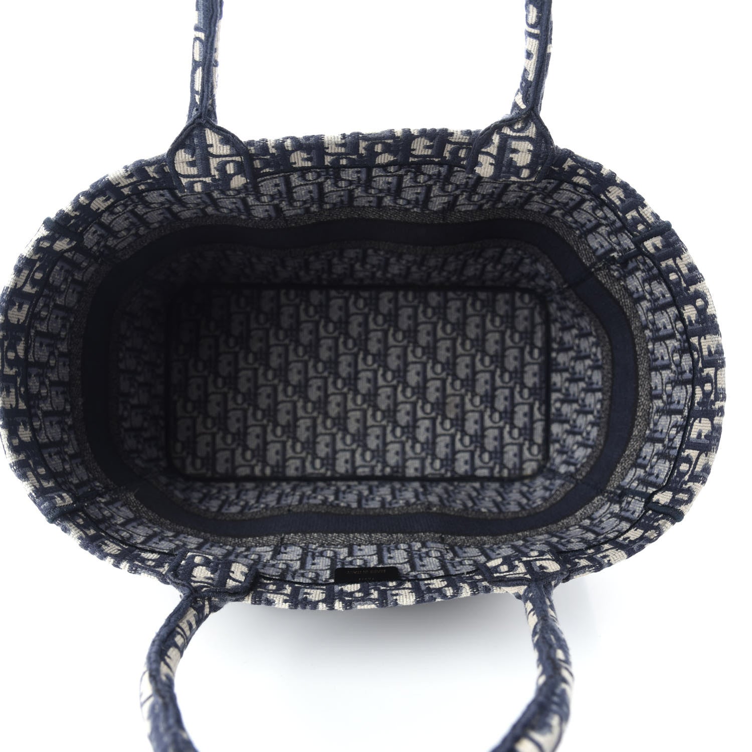 Christian Dior Oblique Catherine Tote Blue 5 of 12