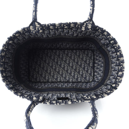 Christian Dior Oblique Catherine Tote Blue 5 of 12