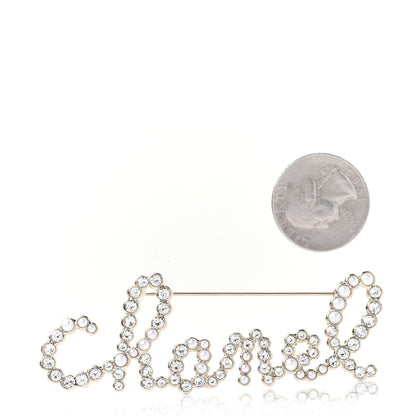 Chanel Metal Glass Swirling Pearls Brooch Pin Gold 2 of 6