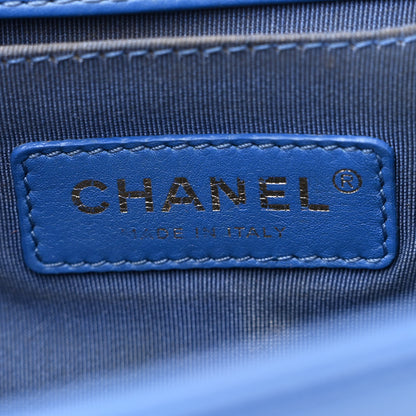 Chanel Lambskin Quilted Medium Boy Flap Blue 6 of 19