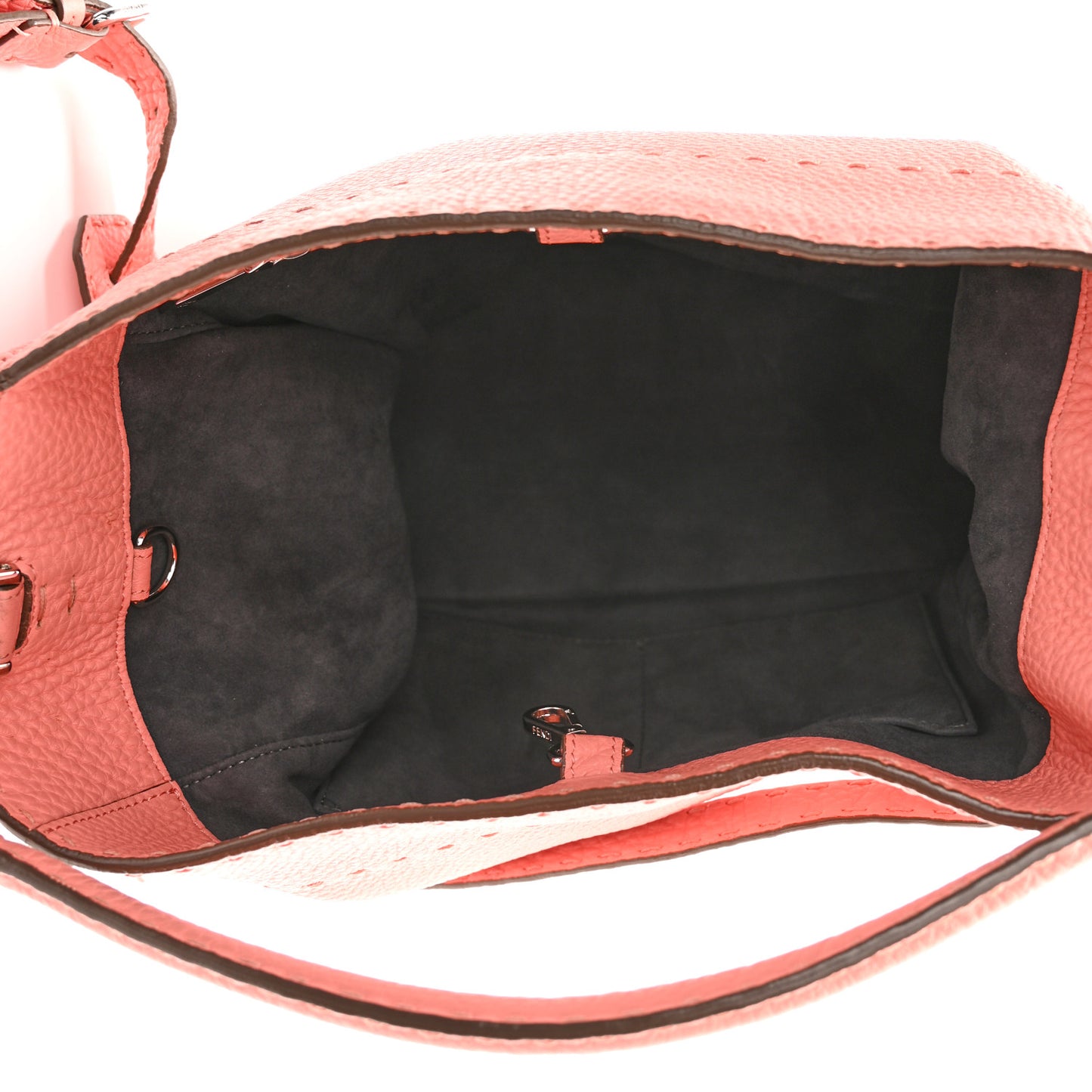 Cuoio Romano Selleria Small Anna Bucket Bag Pesca