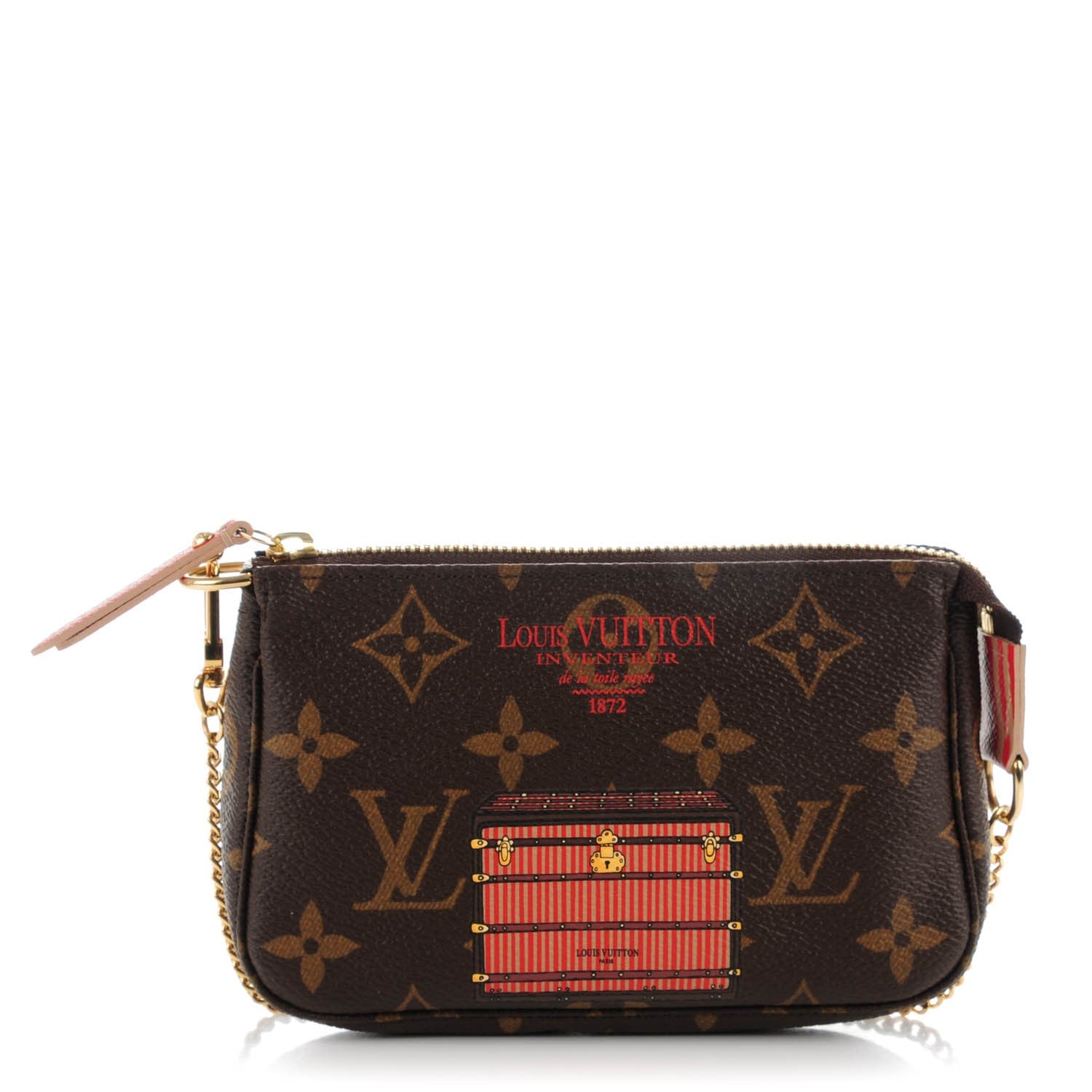 Louis Vuitton Monogram Trunks and Locks Mini Pochette Accessories 1 of 7