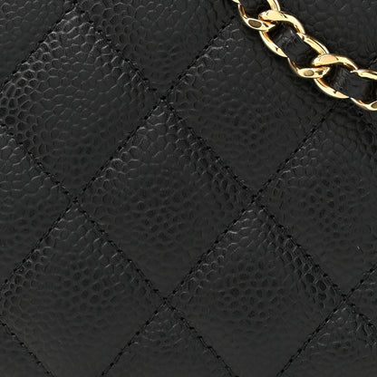 Chanel Caviar Quilted Wallet on Chain WOC Black 9 of 12