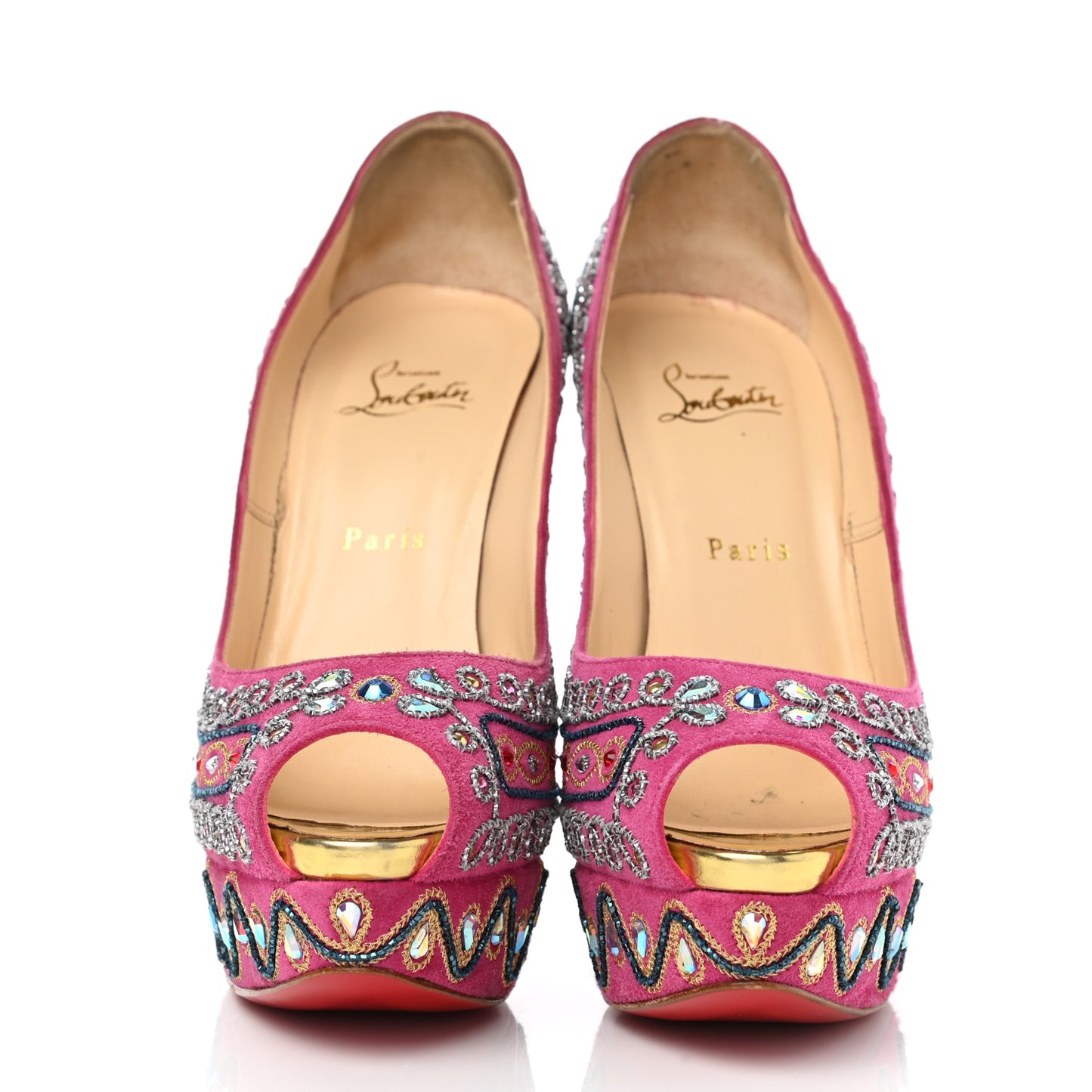 Crystal Suede Bollywoody 150 Pumps 40 Hot Pink