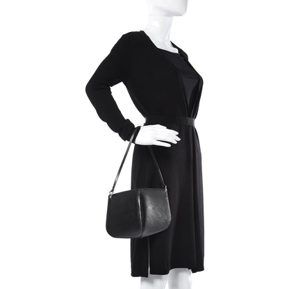 Louis Vuitton Epi Demi Lune Pochette Black 2 of 14