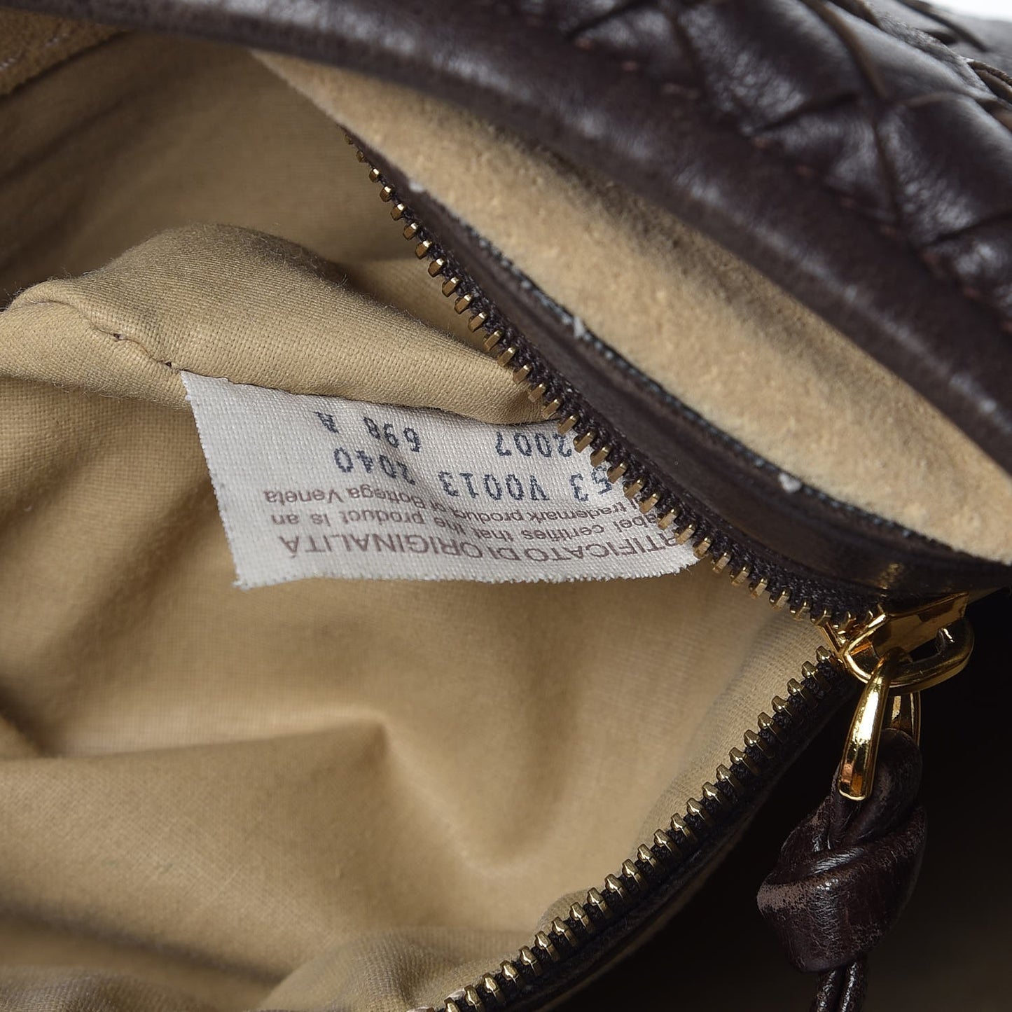 Nappa Intrecciato Medium Veneta Hobo Ebano
