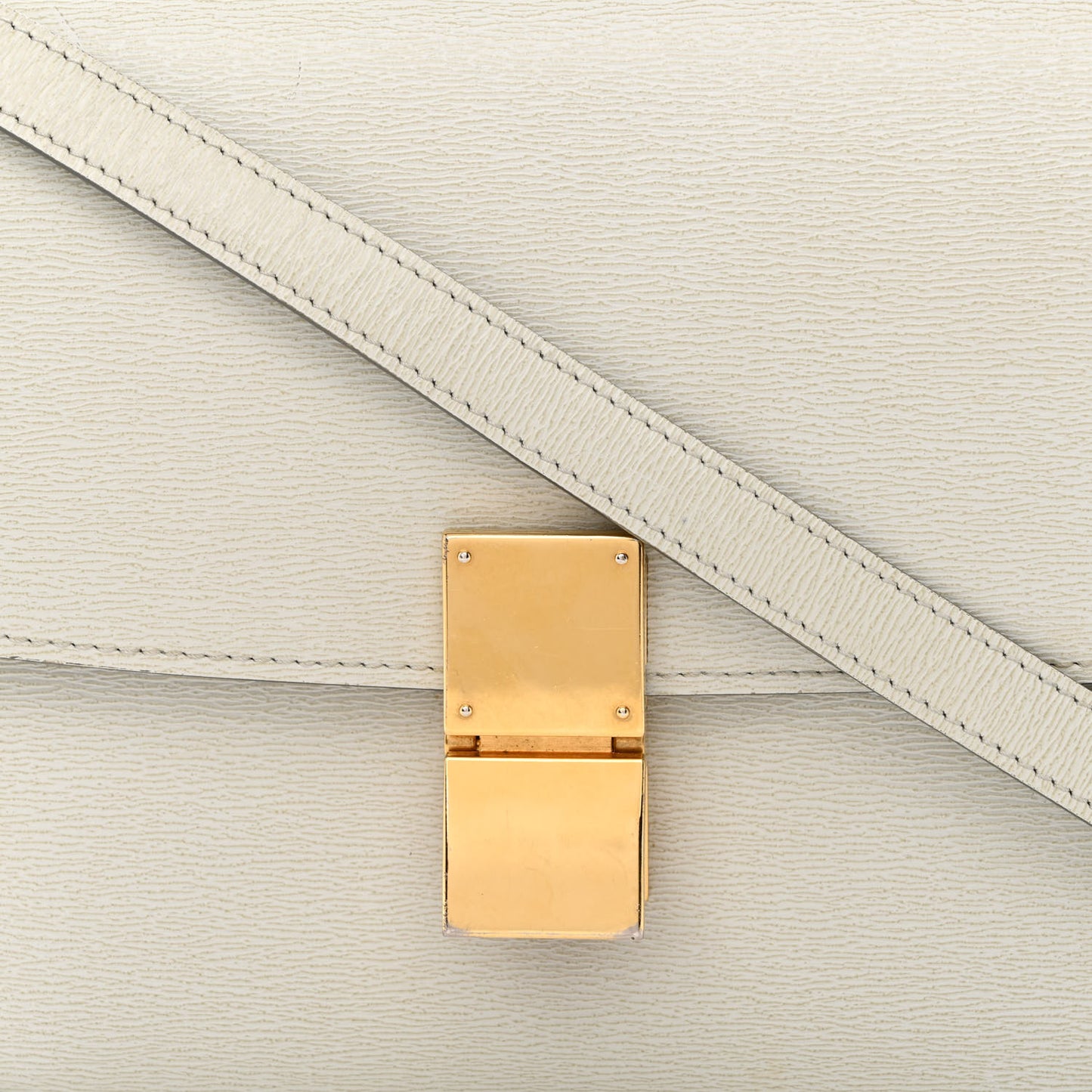 Liege Calfskin Medium Classic Box Flap Bag Pale Grey