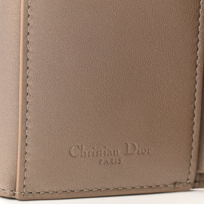 Christian Dior Metallic Lambskin Cannage Lady Dior Lotus Wallet Gold 6 of 7