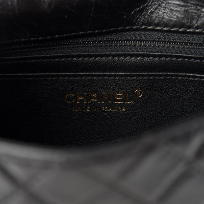 Chanel Aged Calfskin Quilted 2.55 Reissue Mini Flap Black 8 of 10