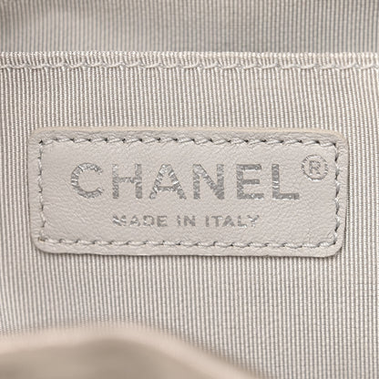 Chanel Iridescent Calfskin Chevron Quilted Small Urban Spirit Backpack Silver 6 of 10