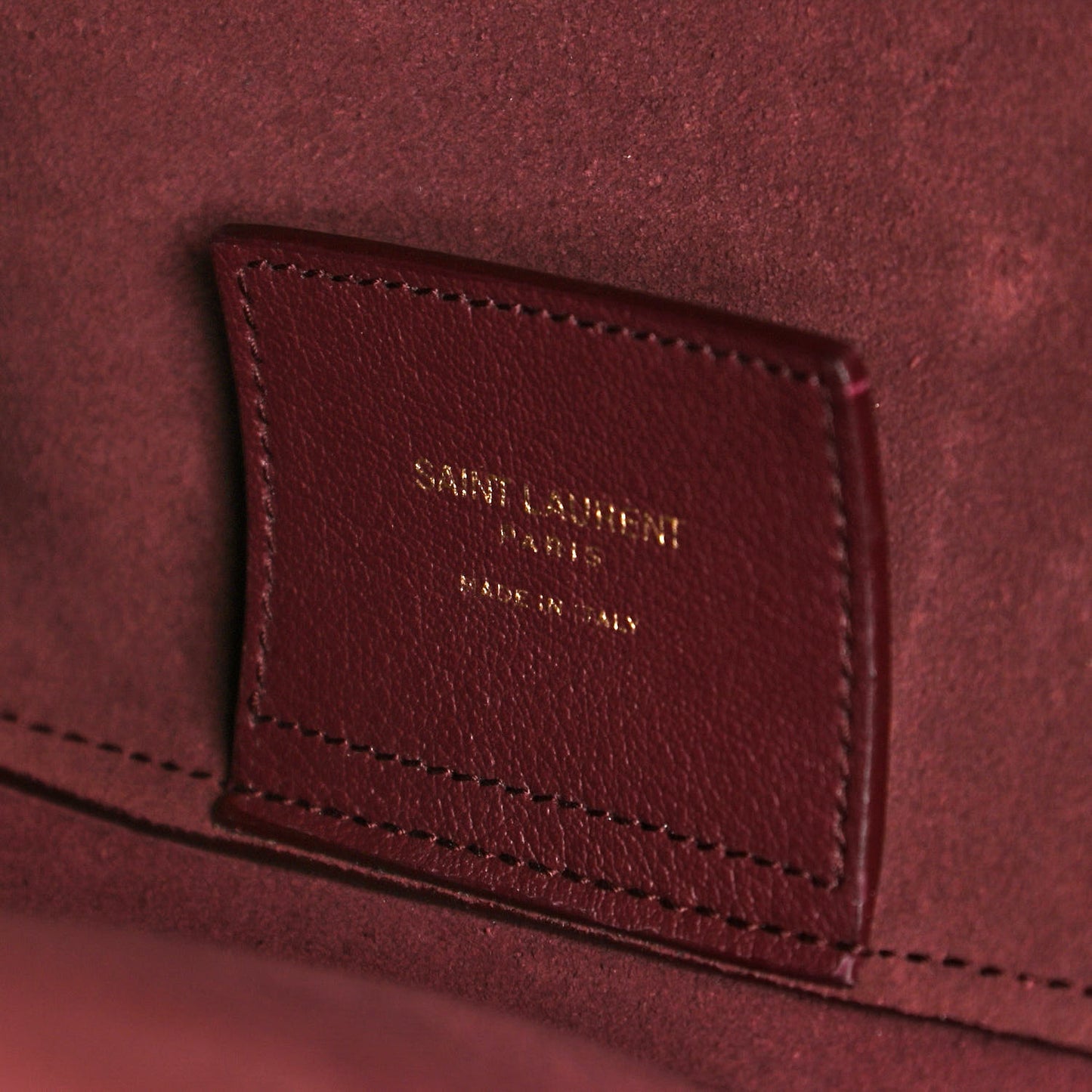 Calfskin Large Shopping Tote Bordeaux